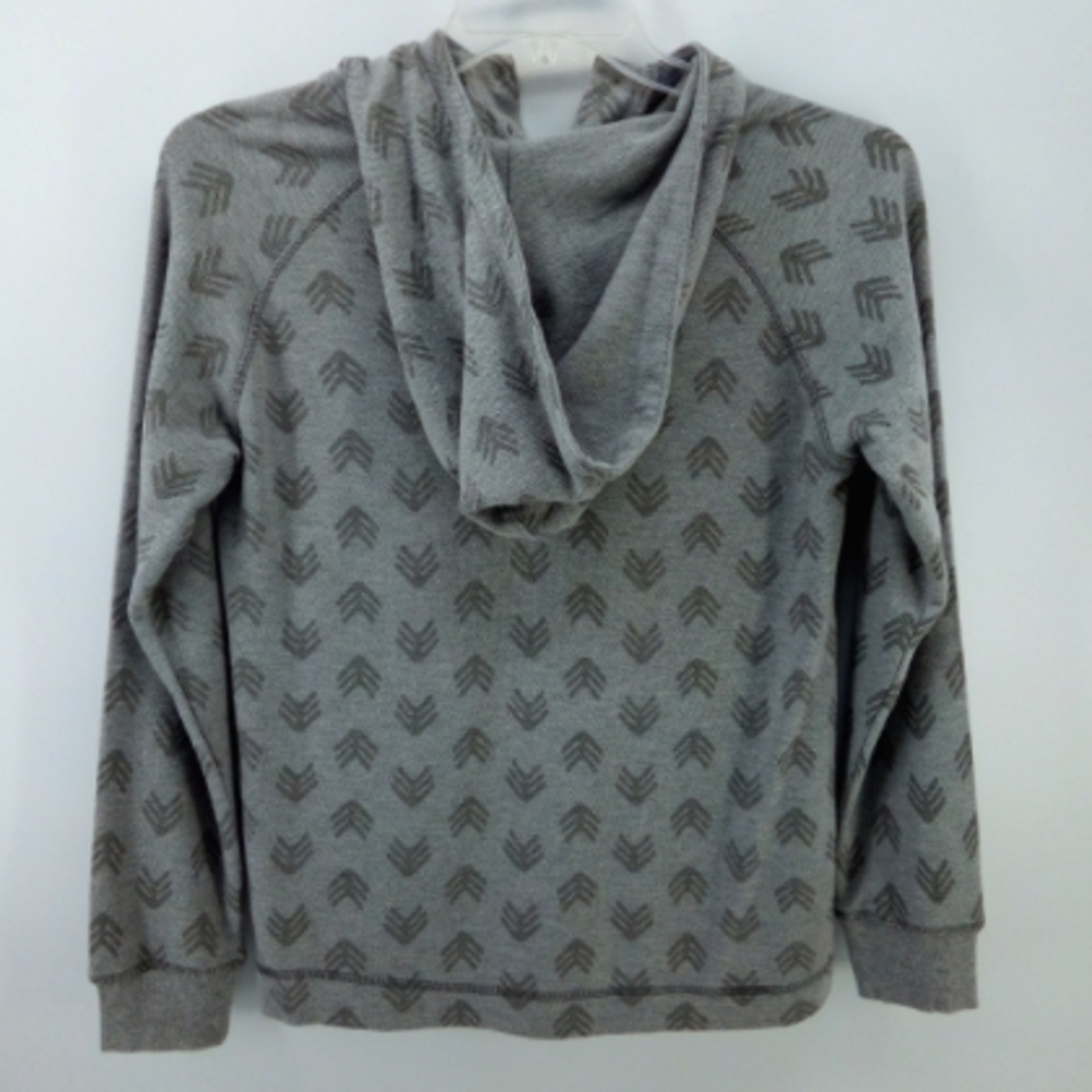 Lucky Brand Original California Boys Large Hoodie Cotton Blend Arrows Gray